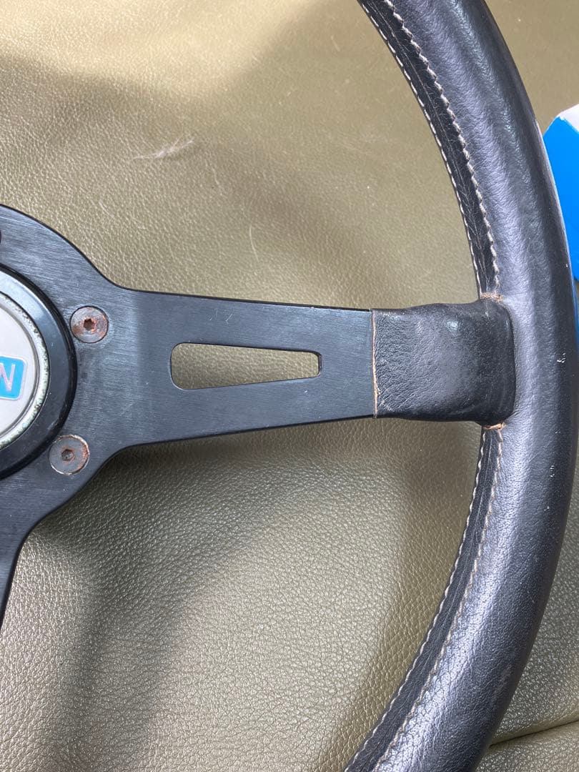 【旧車カスタム】DATSUN × ABARTH ステアリング ハンドル／現状品