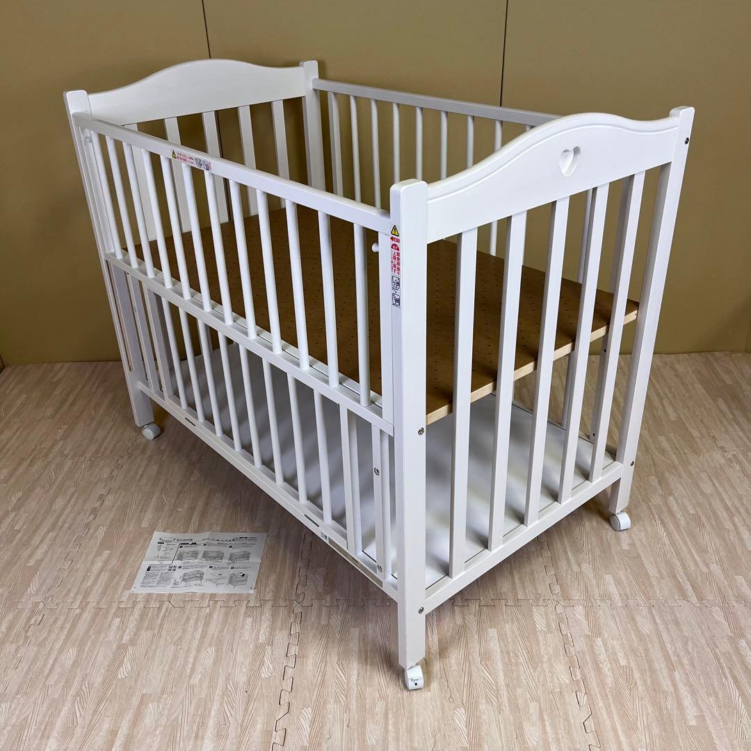 ☆除菌清掃済☆　♡ハートが可愛い♡　☆超美品☆スリーピー　プロヴァンス　ホワイト