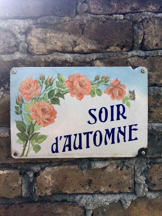 レア  フランスアンティーク  ホーロー  ハウス  サイン