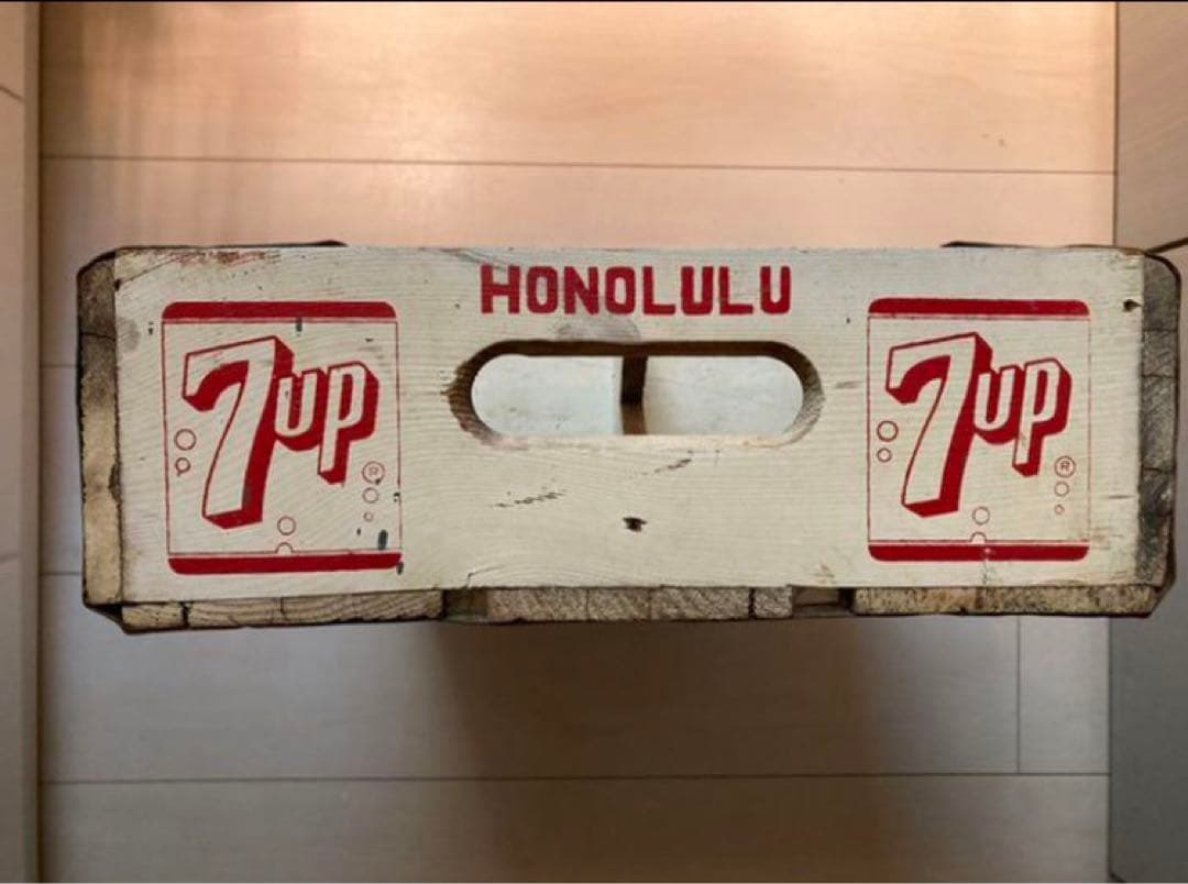 7up ビンテージ  ハワイ　ボトルケース　セブンアップ　ヴィンテージ