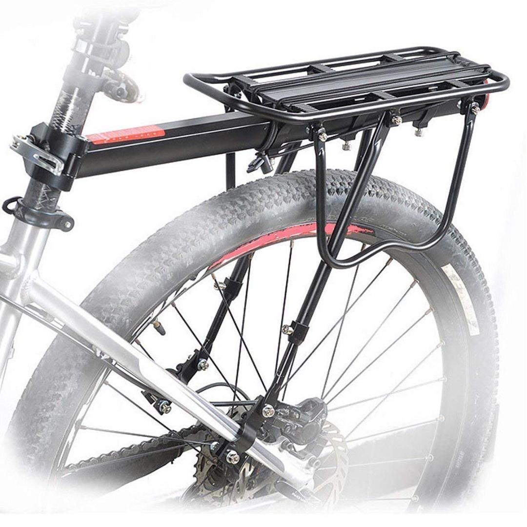 軽量なのに耐荷重50kg 後付け自転車用荷物ラック