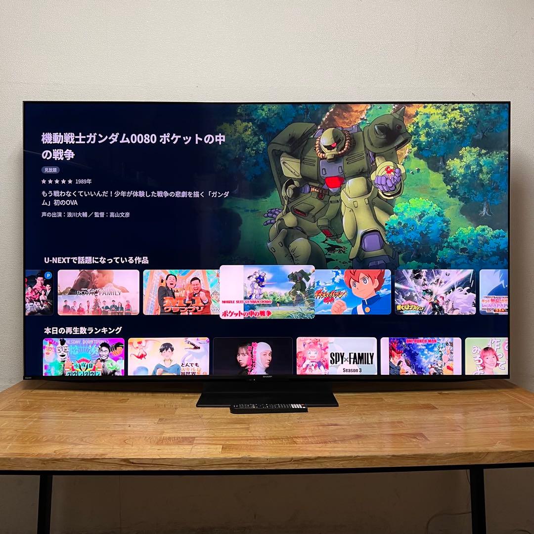 シャープ 65V型 4K 液晶テレビ AQUOS 4T-C65EP1 量子ドット