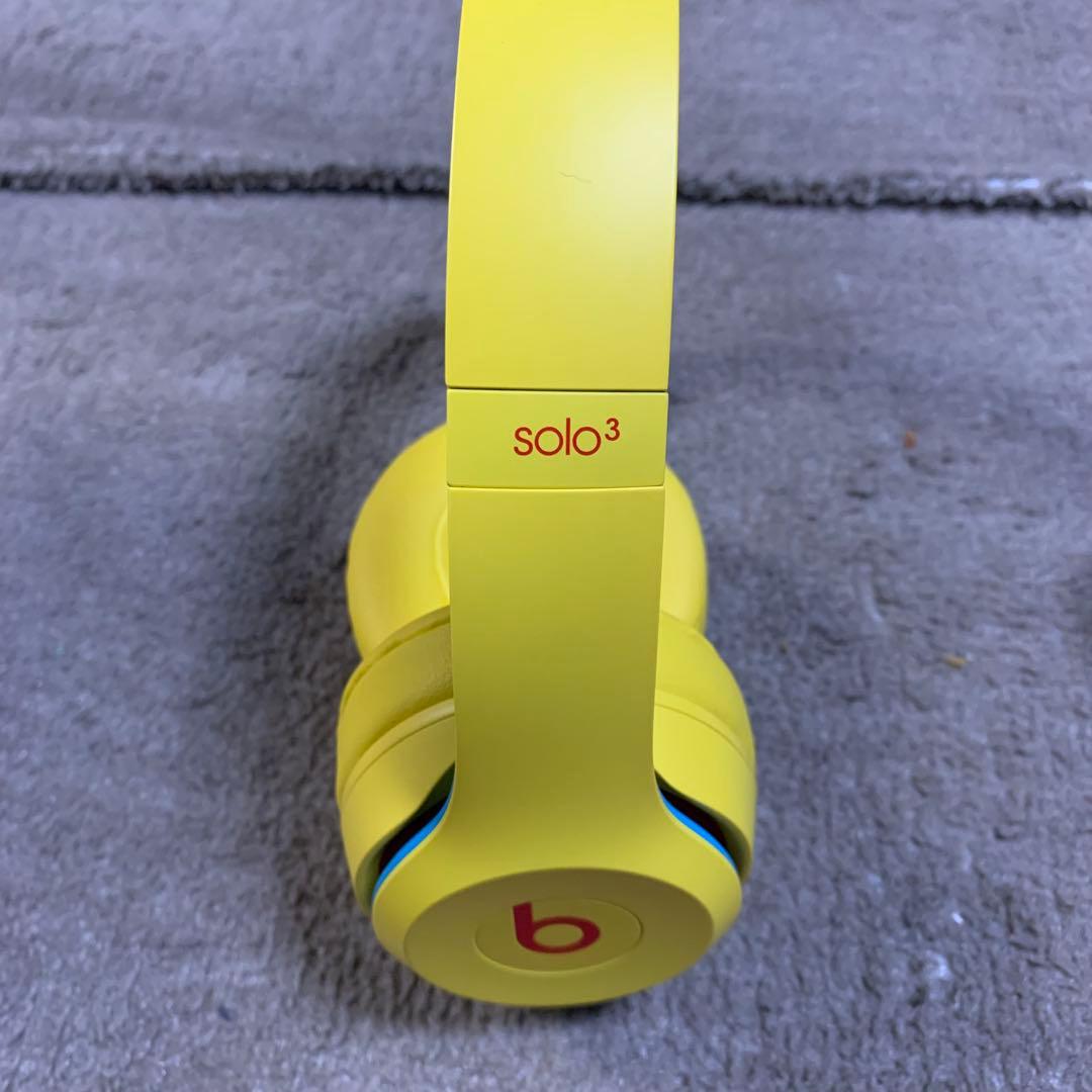 廃盤モデル　beatssolo3 ワイヤレス　ヘッドホン　イエロー