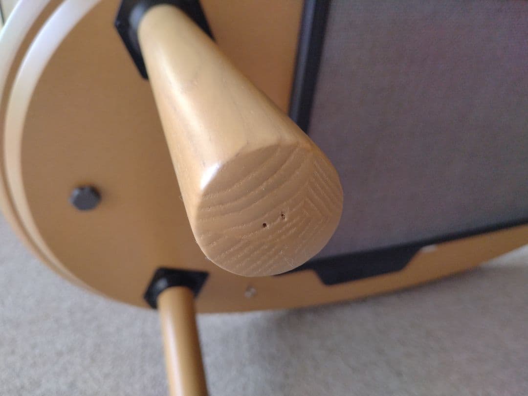 【訳あり21年製】MUJI無印 オーク材楕円こたつ小/ローテーブル机座卓センター