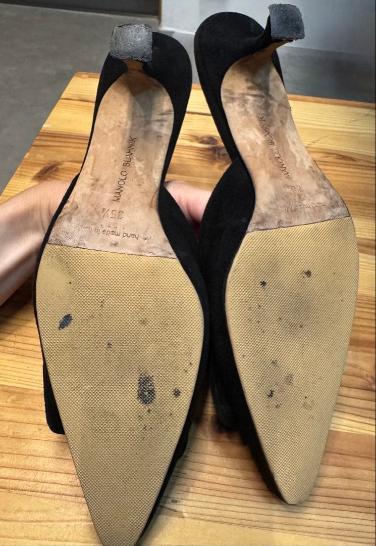 MANOLO BLAHNIK メイセール　ミュール　35ハーフ