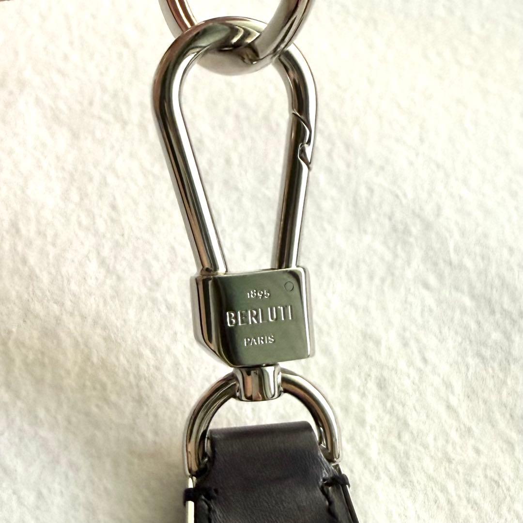 美品 BERLUTI ベルルッティ シューホーン キーリング カリグラフィー
