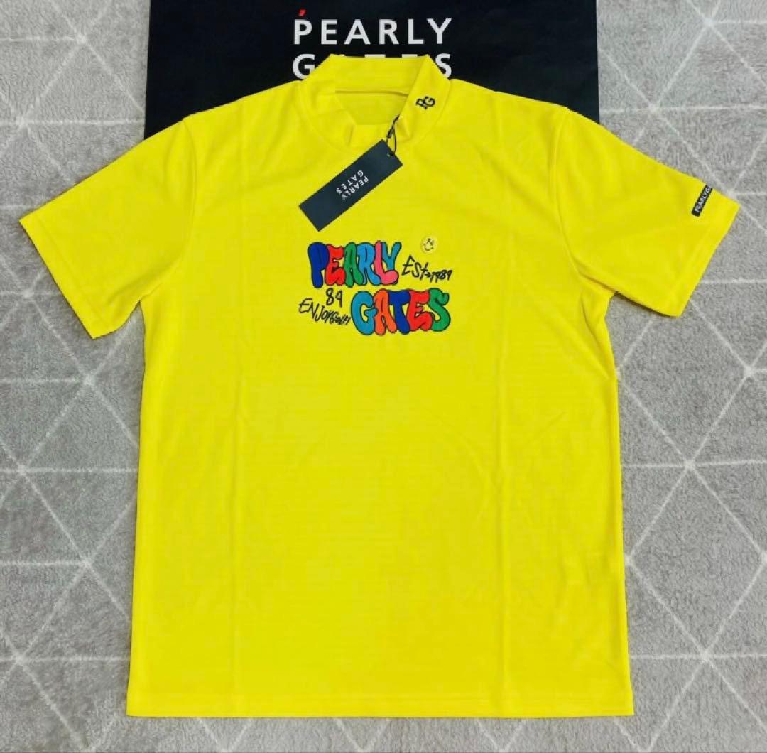 新品 パーリーゲイツ マイクロメッシュストレッチ半袖カットソー(7)3L/黄