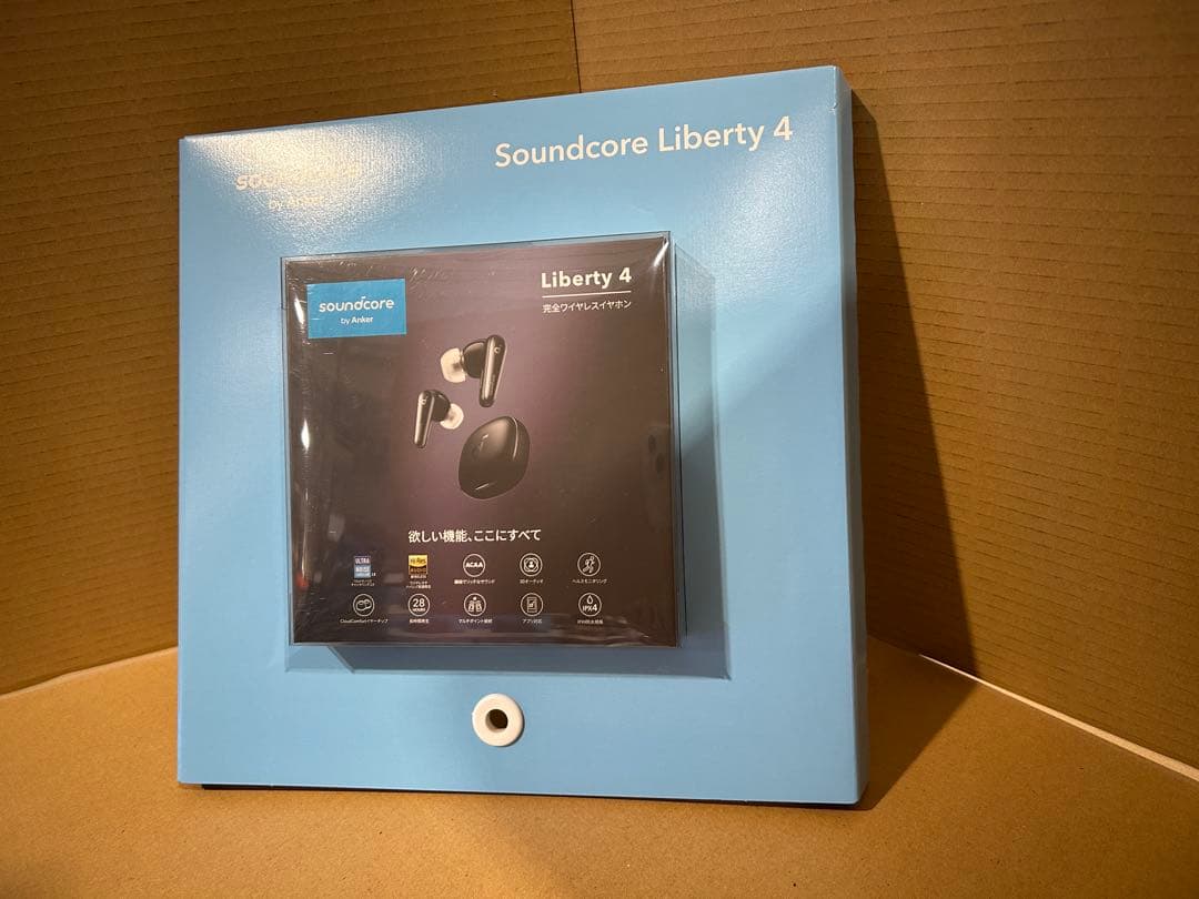 新品未開封Soundcore Liberty 4 ブラック 充電ケース付き