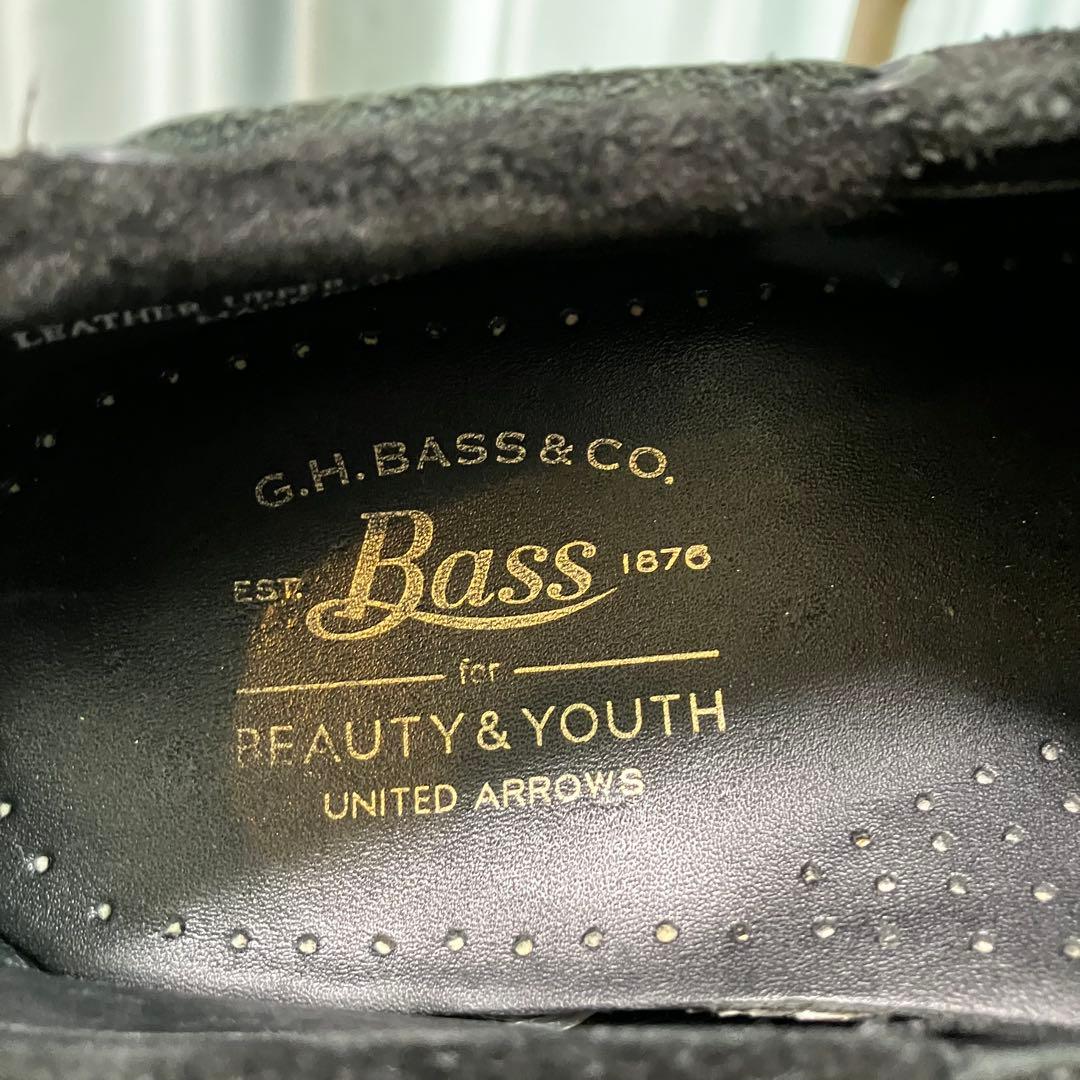 G.H.BASS B&Y 4eye MOC ジーエイチバス スエード ブラック