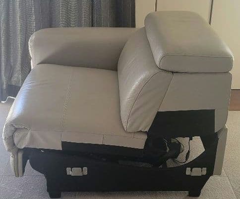 ​【高級/総本革】高機能！電動リクライニングソファ 3人掛け