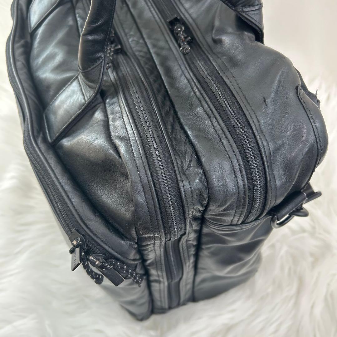 PORTER TIME BLACK 3WAY BRIEFCASEショルダー2層