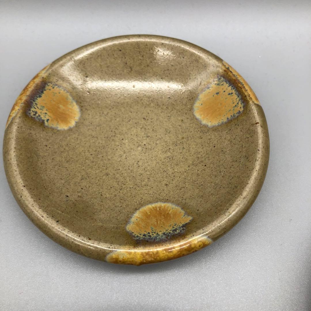 貫入陶器焼き物豆皿小皿10cm6枚セットアンティーク食器伝統工芸骨董