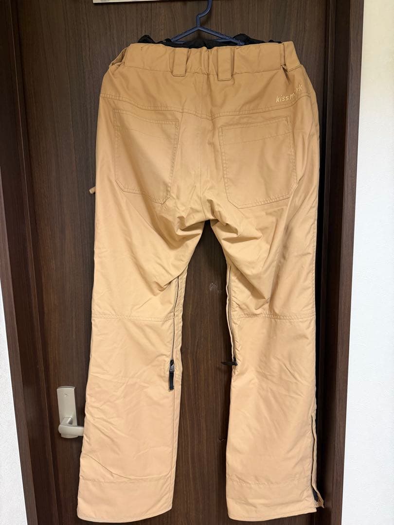 kissmark スノーボードウェアセット 黒とベージュ
