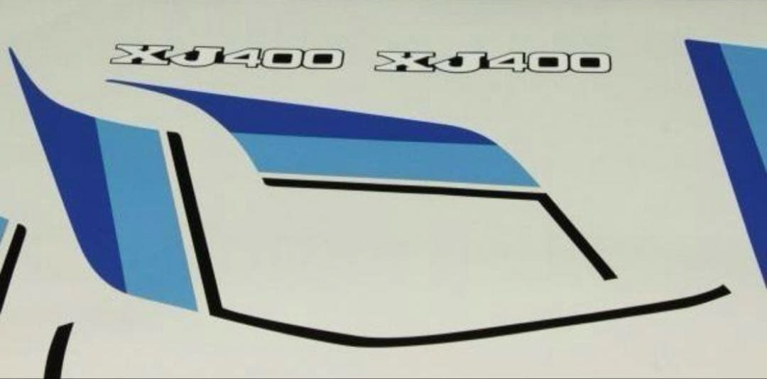 XJ400 純正タイプ ラインステッカーセット 新品 シルバー
