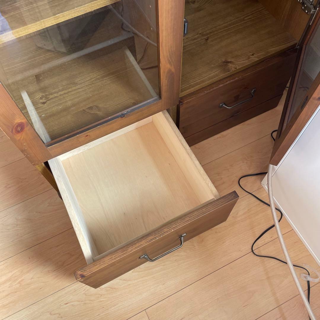 ウニコ unico オトゥール AUTEUR 食器棚　ガラスキャビネット　本棚