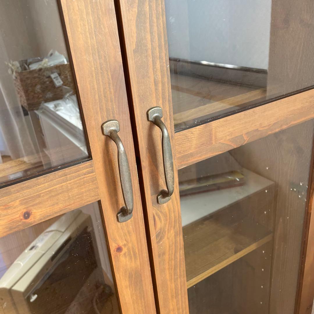 ウニコ unico オトゥール AUTEUR 食器棚　ガラスキャビネット　本棚