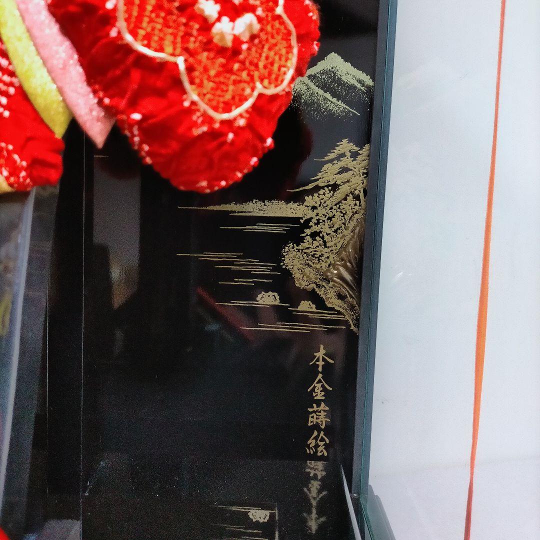 羽子板 17号 金彩 しぼり 道明寺 ガラスケース