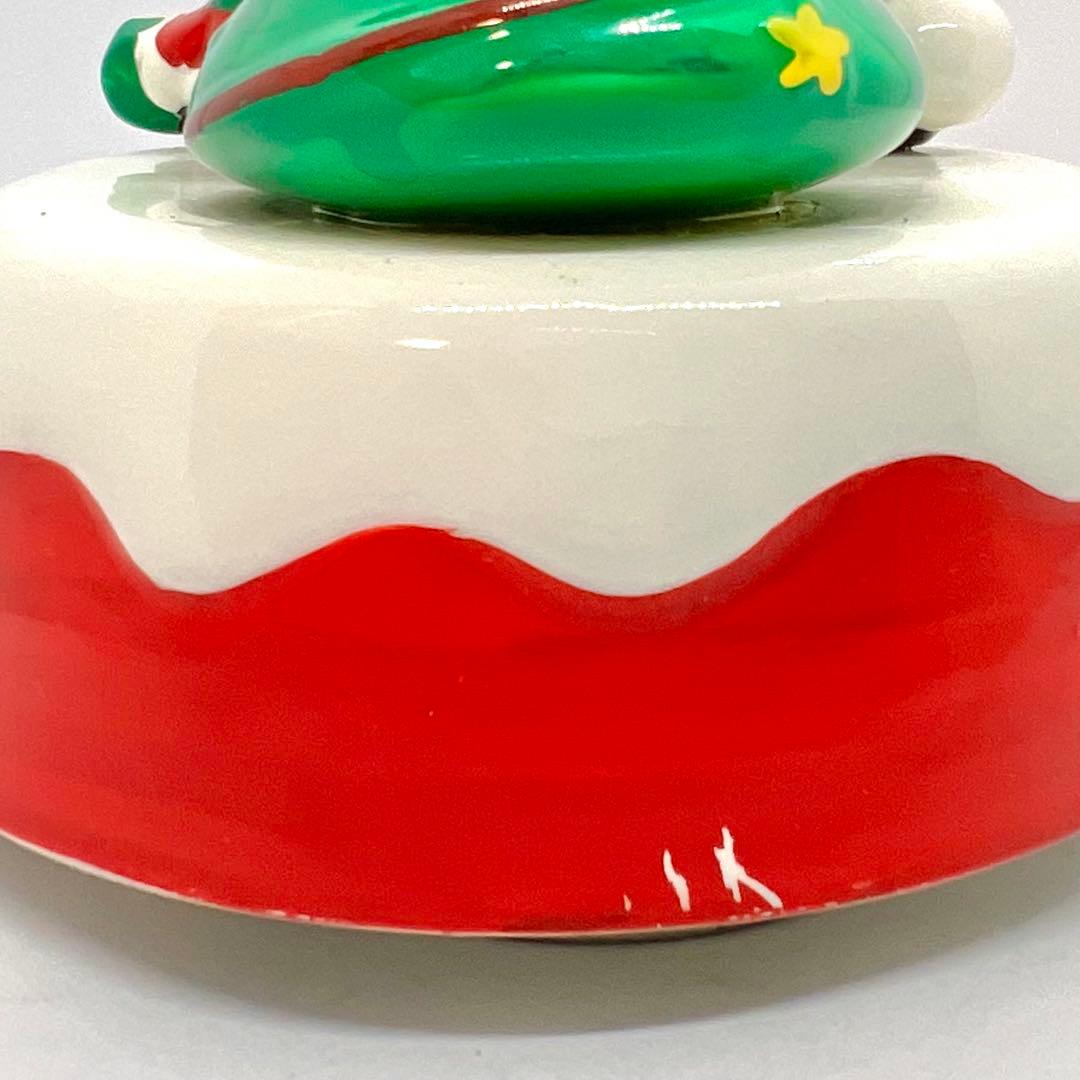【激レア】1990年製 箱付き ハローキティ 陶器製 クリスマス オルゴール