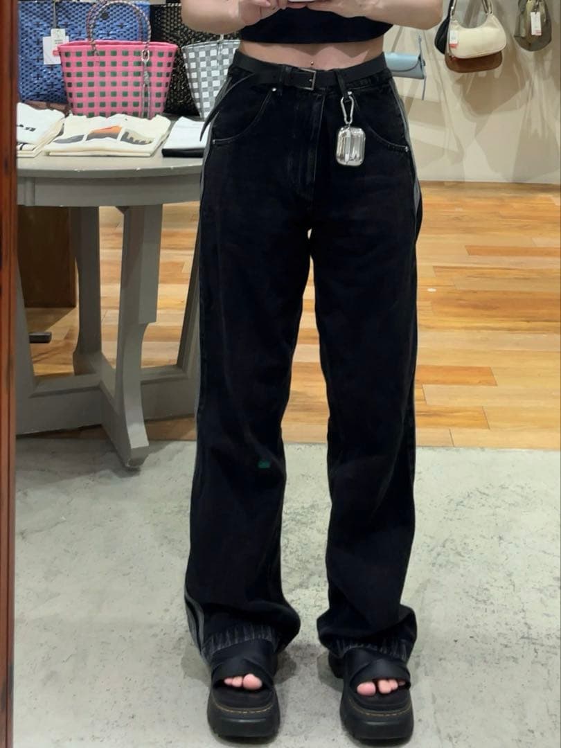 Adidas デニムワイドパンツメンズS 30インチ