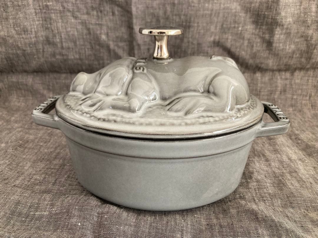 STAUB ピギーココット　グレー　17cm