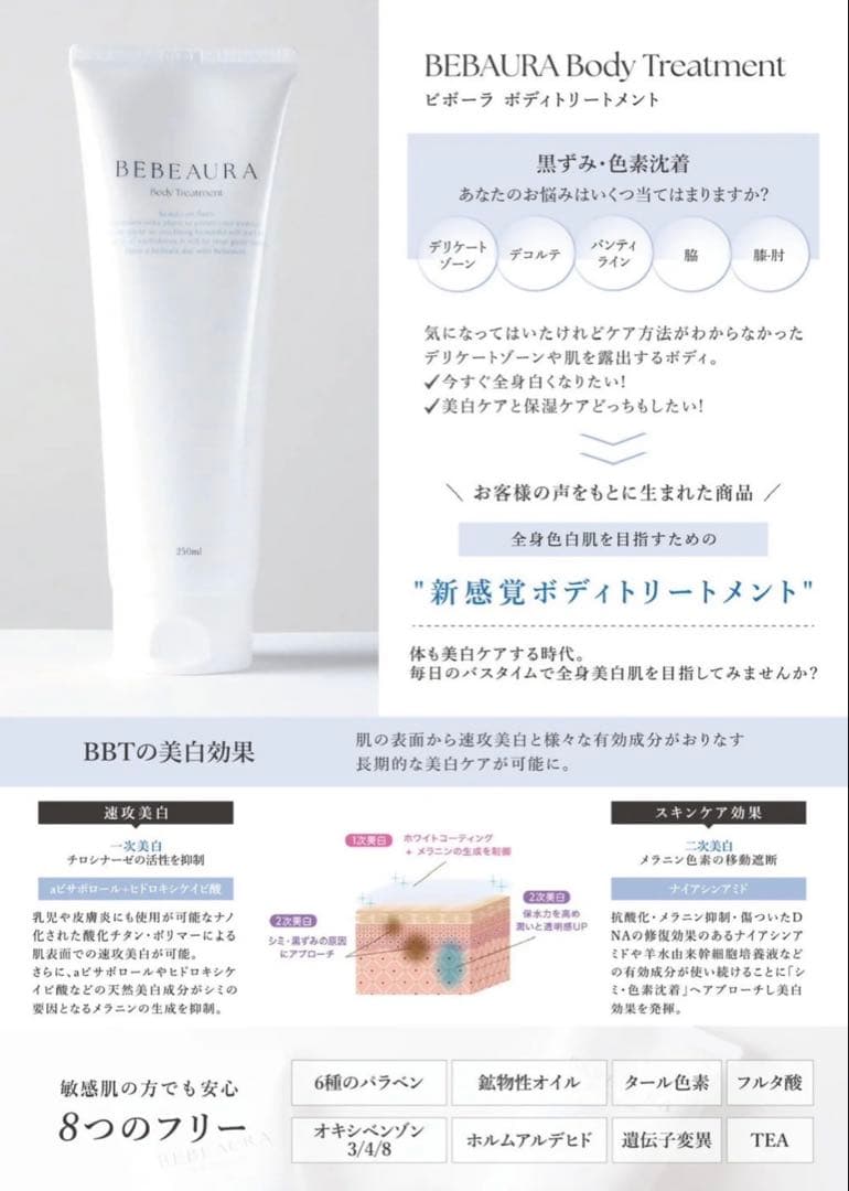 BEBEAURA 美白ボディトリートメント\"BBT\"