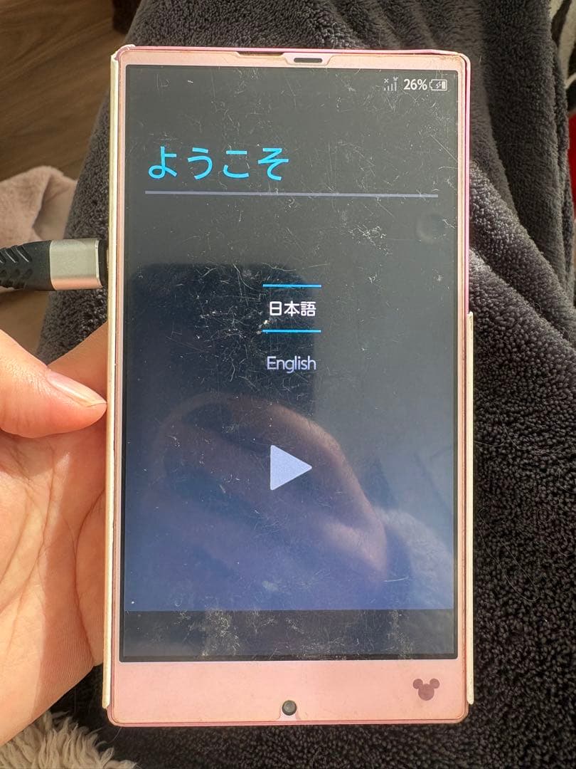 Disney Mobile on docomo SH-02G ピンク