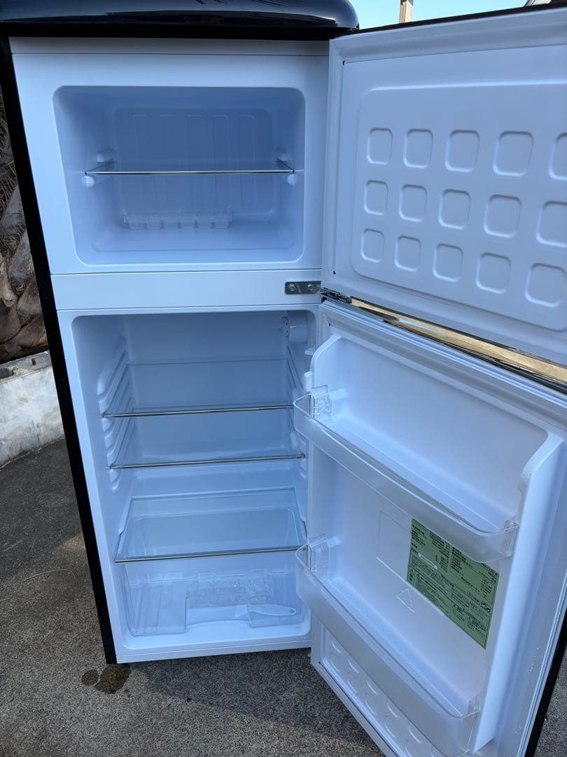 HA1480 オーヤマ 2023 冷凍冷蔵庫 PRR-122D-B 114L 黒