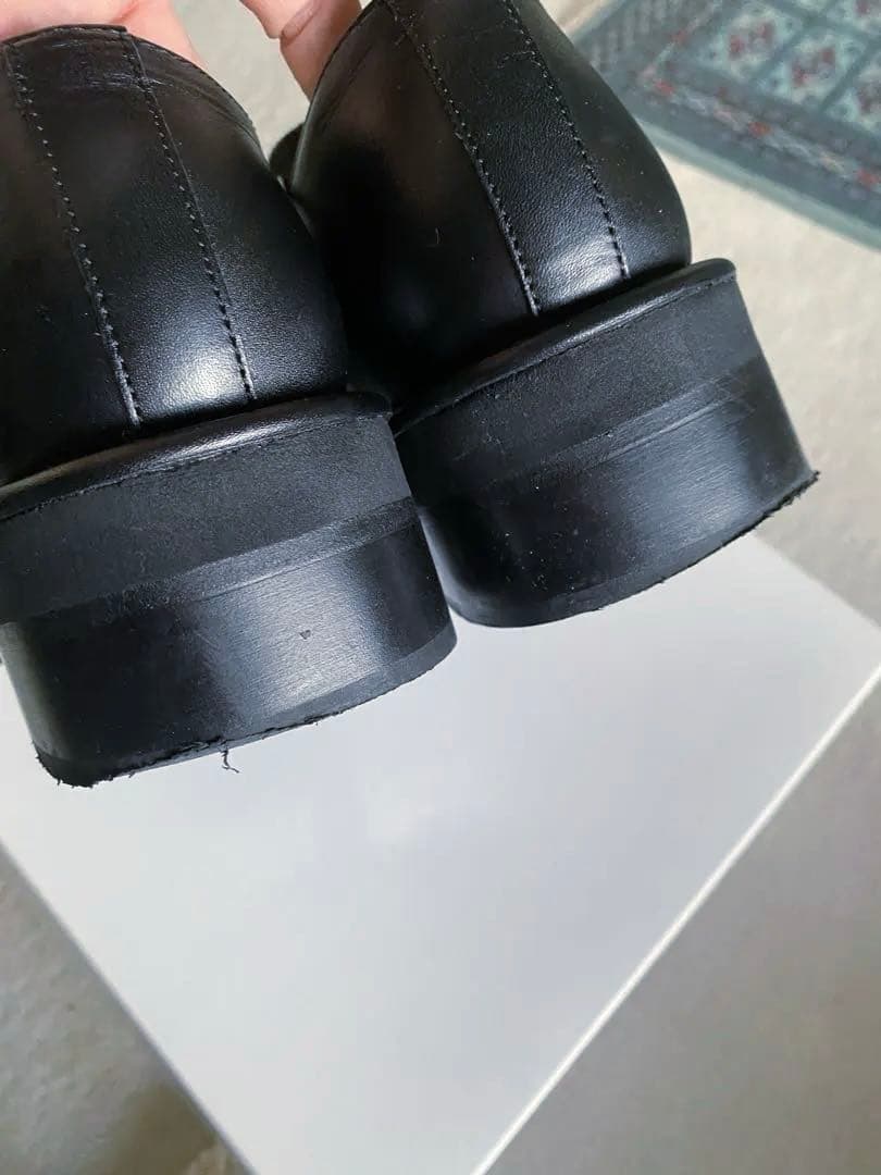 BED jw FORD ブラックレザーシューズ