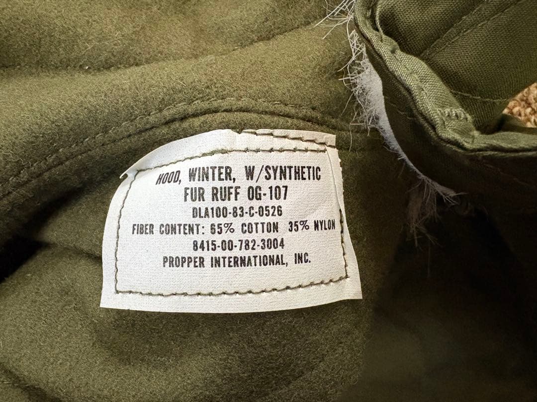 80s 米軍実物 M-65 フード モッズコート フィッシュテールパーカー