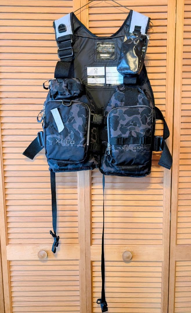SHIMANO XEF0 フィッシングベスト カモフラ 美品
