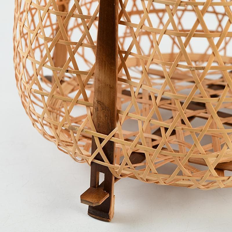 茶道具　竹穂作　花籠　花生　共布共箱　V　R9078B