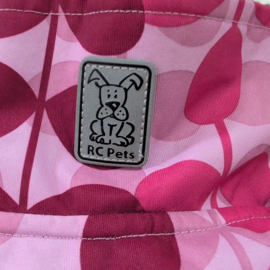 RC Pets 　犬用防水コート（裏フリース） ピンク葉っぱ模様 レアカラー