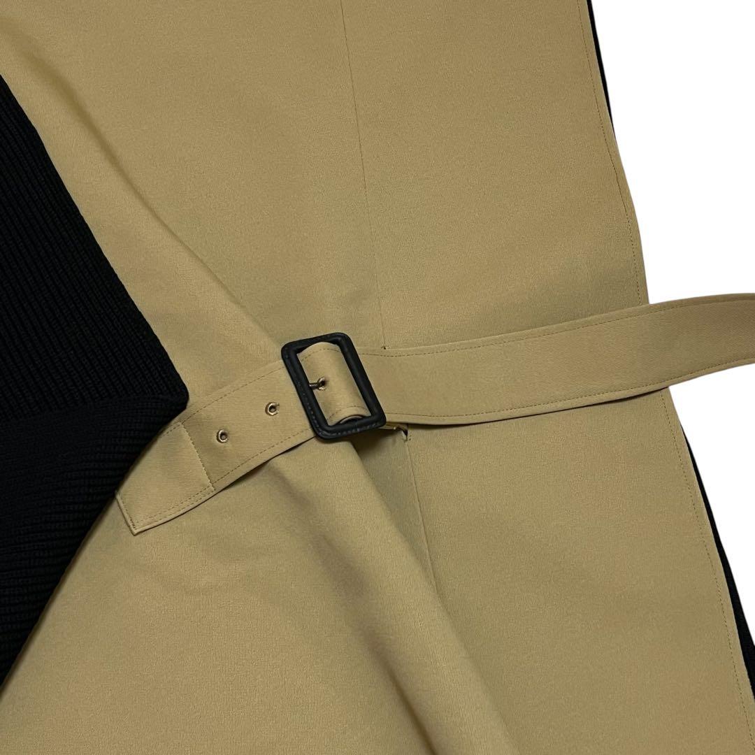 美品✨　アドーア ADORE ニットドッキングドライチノ ポンチョ キャメル