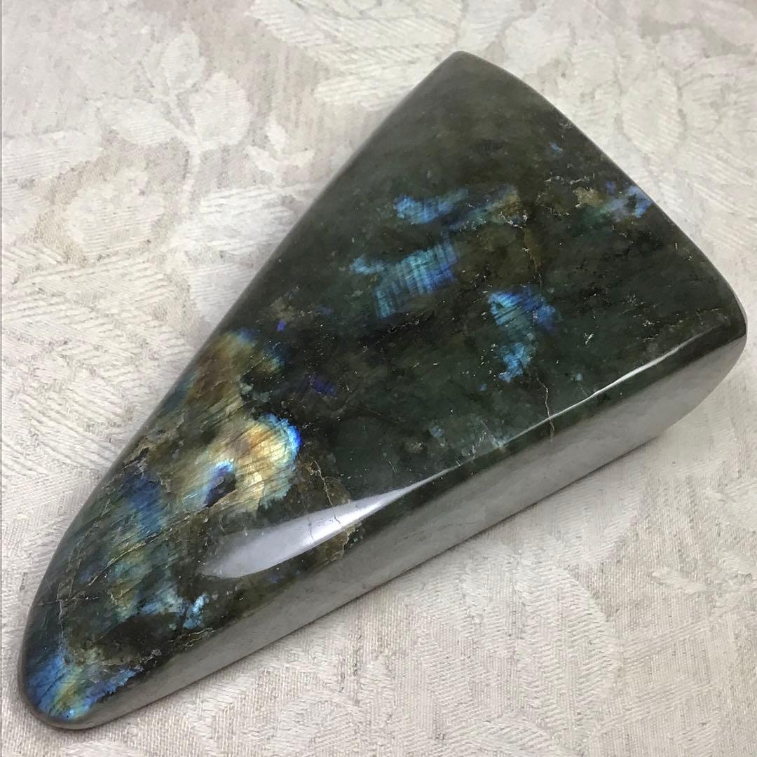 ラブラドライト 原石 曹灰長石 三角形