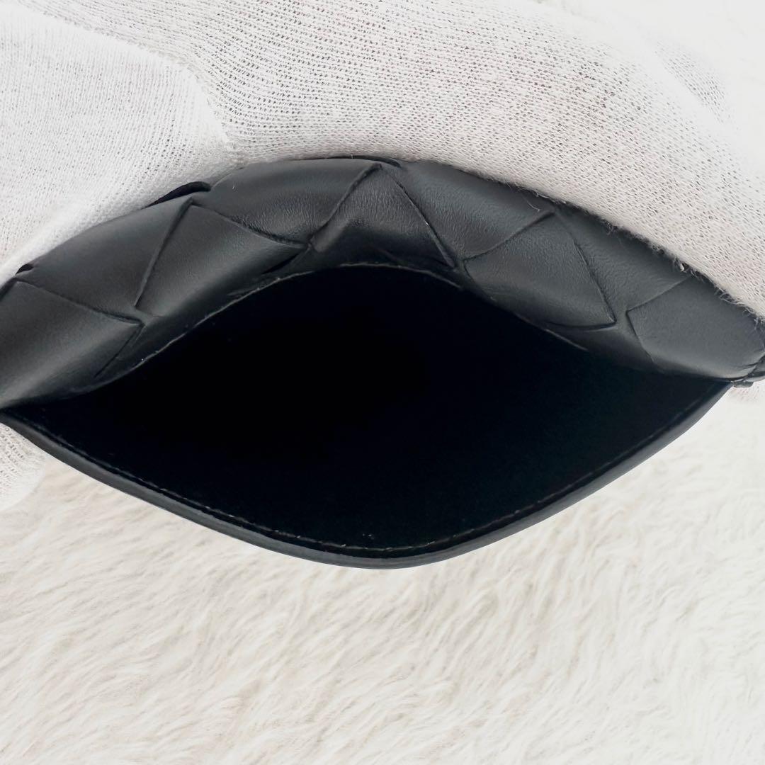 美品✨ボッテガヴェネタ イントレチャート カードケース 名刺入れ ブラック 本革