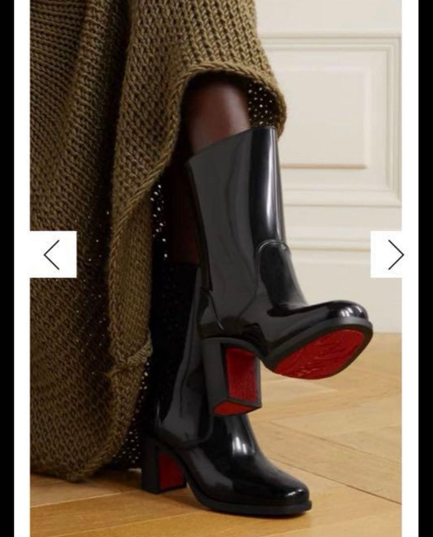 【Palace】【新品】クリスチャンルブタン⭐︎レインブーツ38