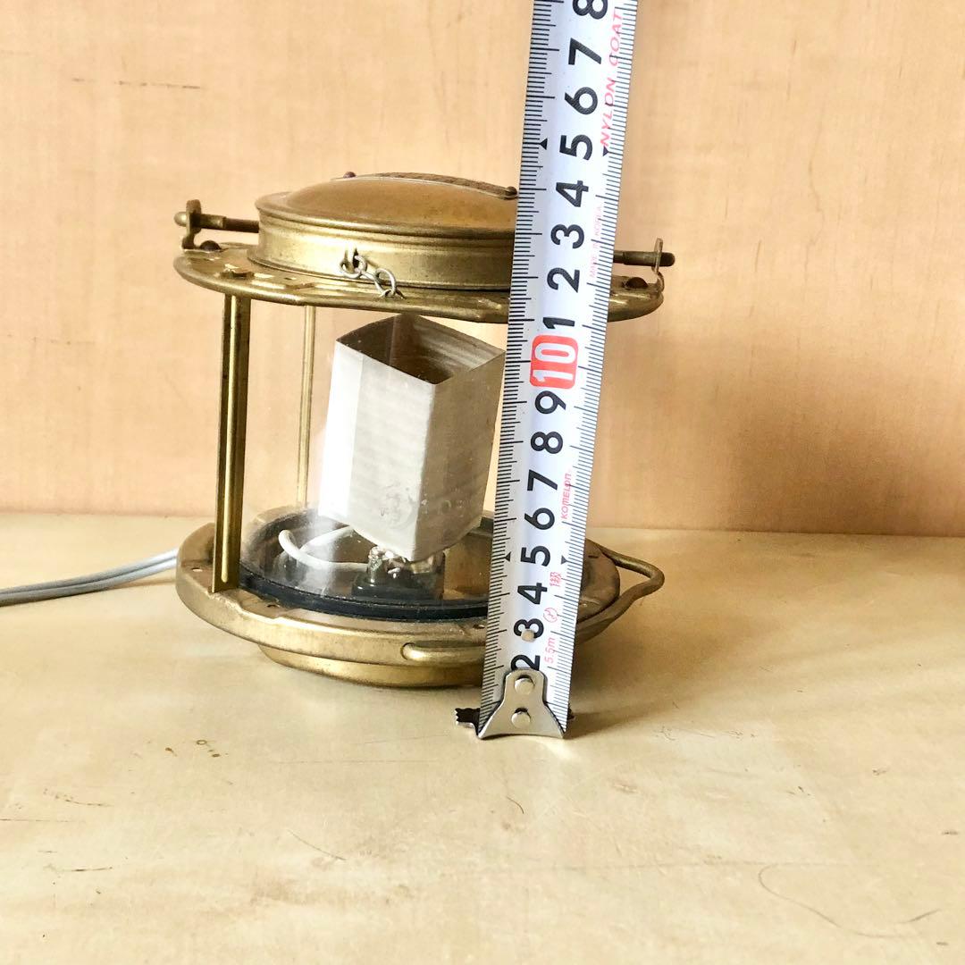 未使用 アンティーク 日本船燈 マリンランプ 電気ランタン 2