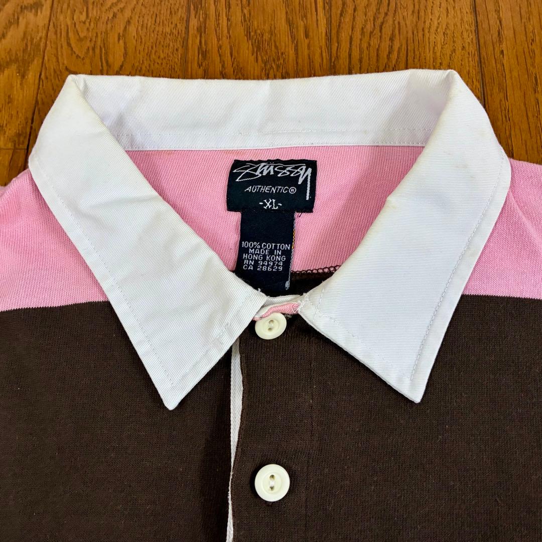 Stussy ストライプ ラガーシャツ XL