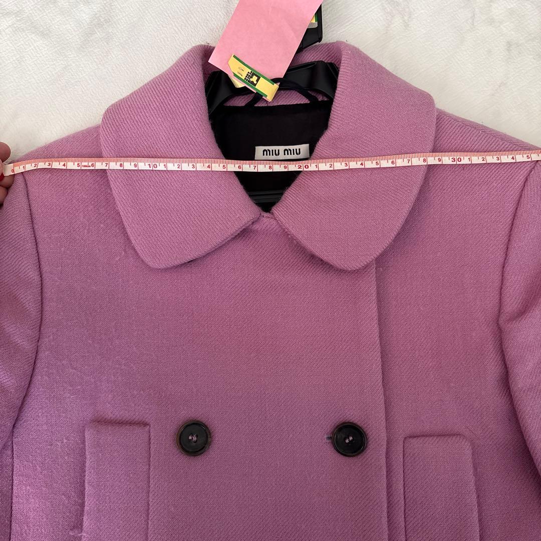 miu miu ピンクピーコート