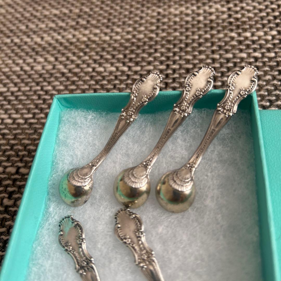 Tiffany & Co. アンティーク　純銀製　ソルトスプーン 5本セット
