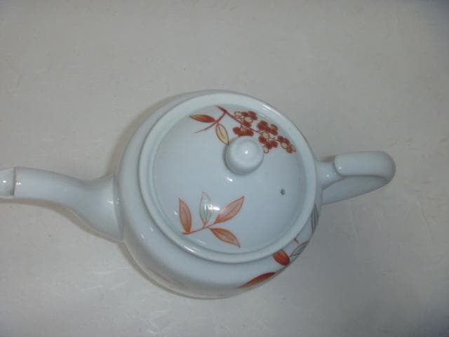 日本陶器会社　Noritake　南天　ポット　白磁南天　ヴィンテージ　昭和レトロ