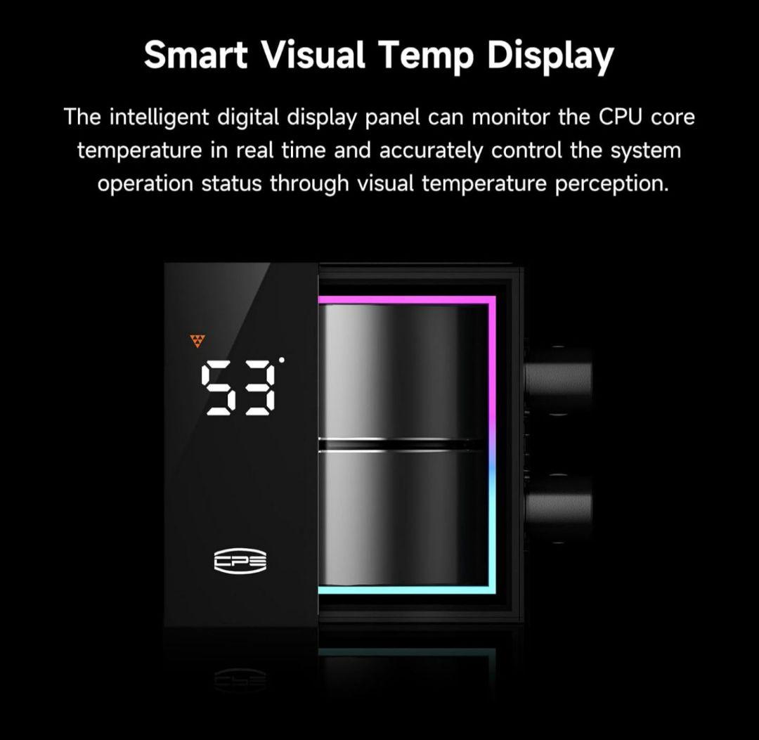 CPS DS360Pro Digital AlO CPU 水冷クーラー