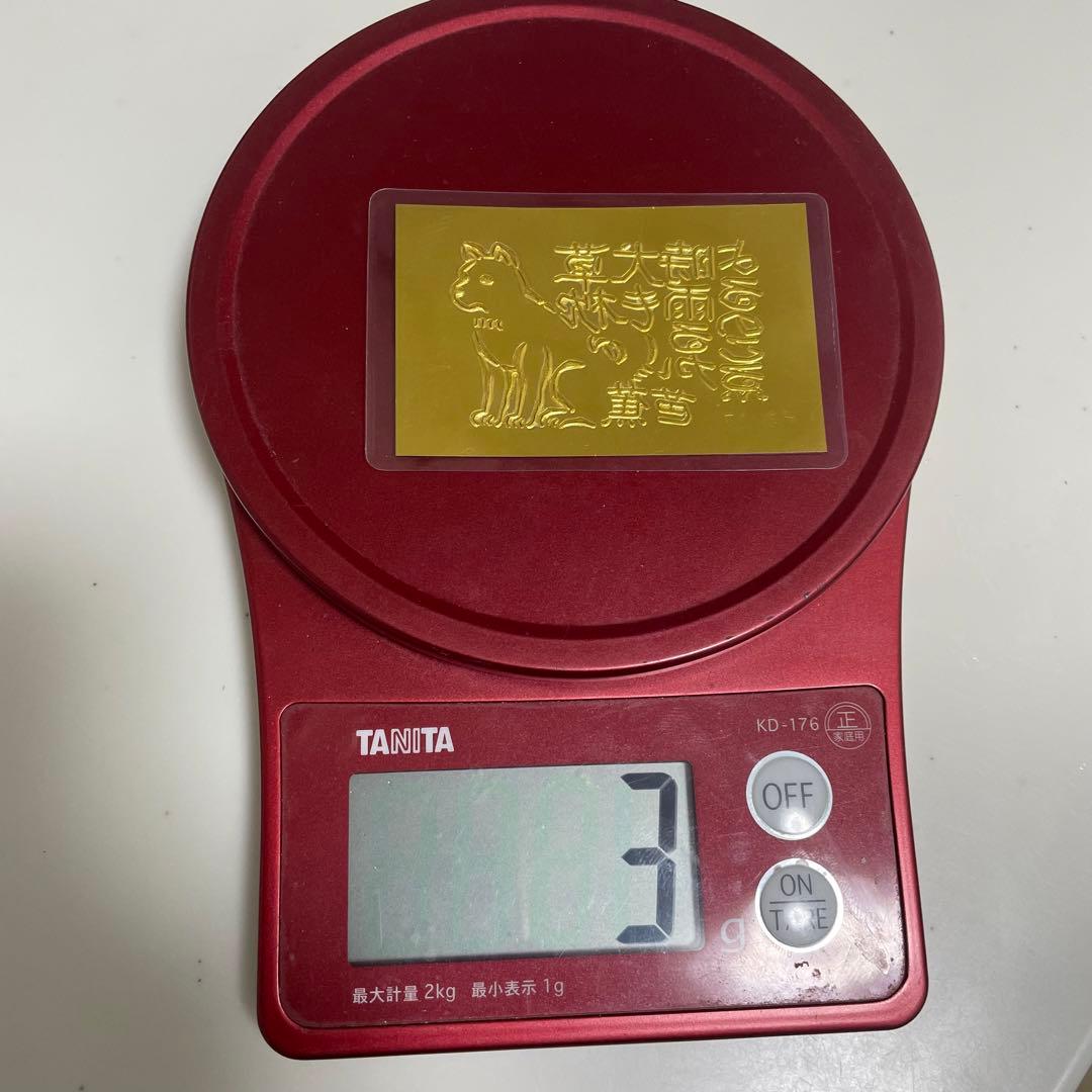 徳力 純金 1g 純金カード　徳力本店