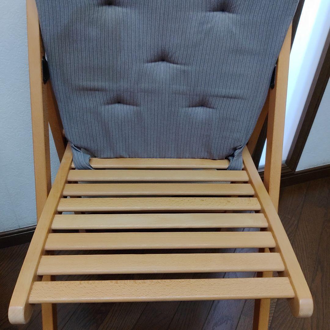 クッション付き　2脚　IKEA　TERJE　FRÖSVI　木製折りたたみチェア