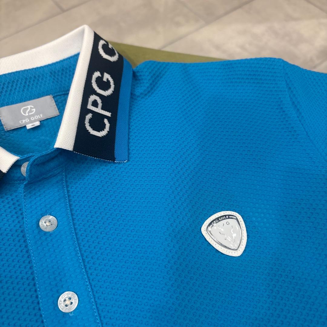 CPG GOLF メッシュポロシャツ ブルー2サイズ