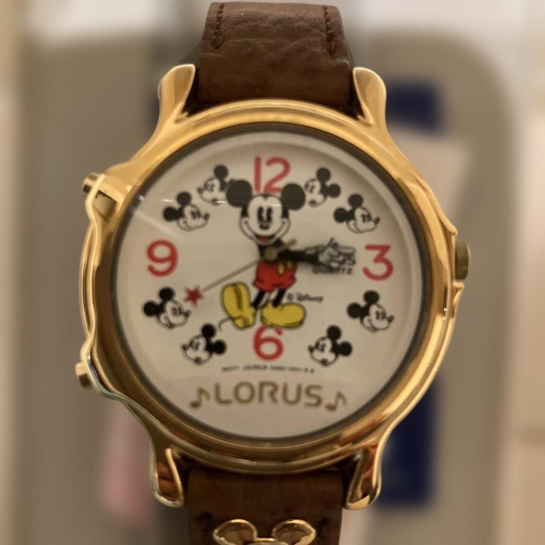 Kartoon　LORUSメロディミッキーウォッチ3点セット