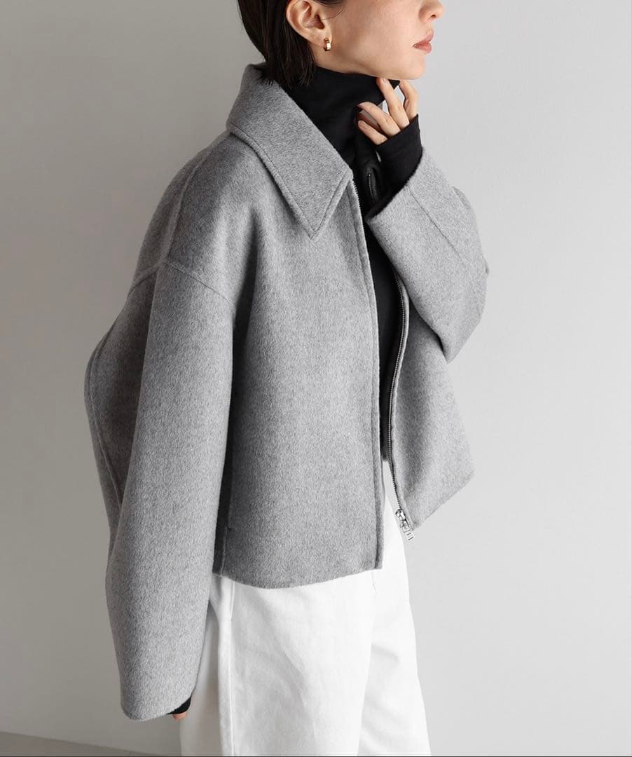 evernavy リバージップショートコート