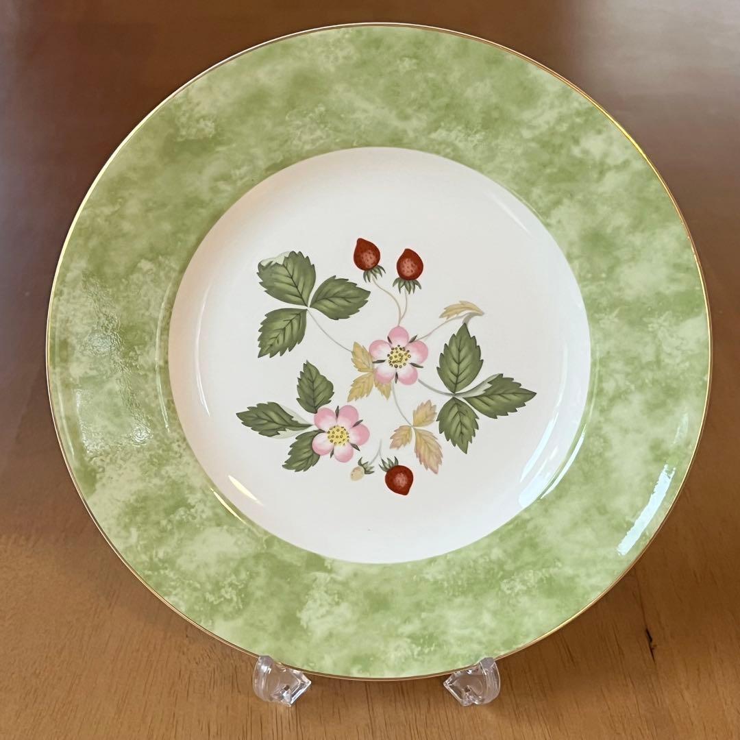【美品】ウェッジウッド★ワイルドストロベリー★フルリムプレート　5枚
