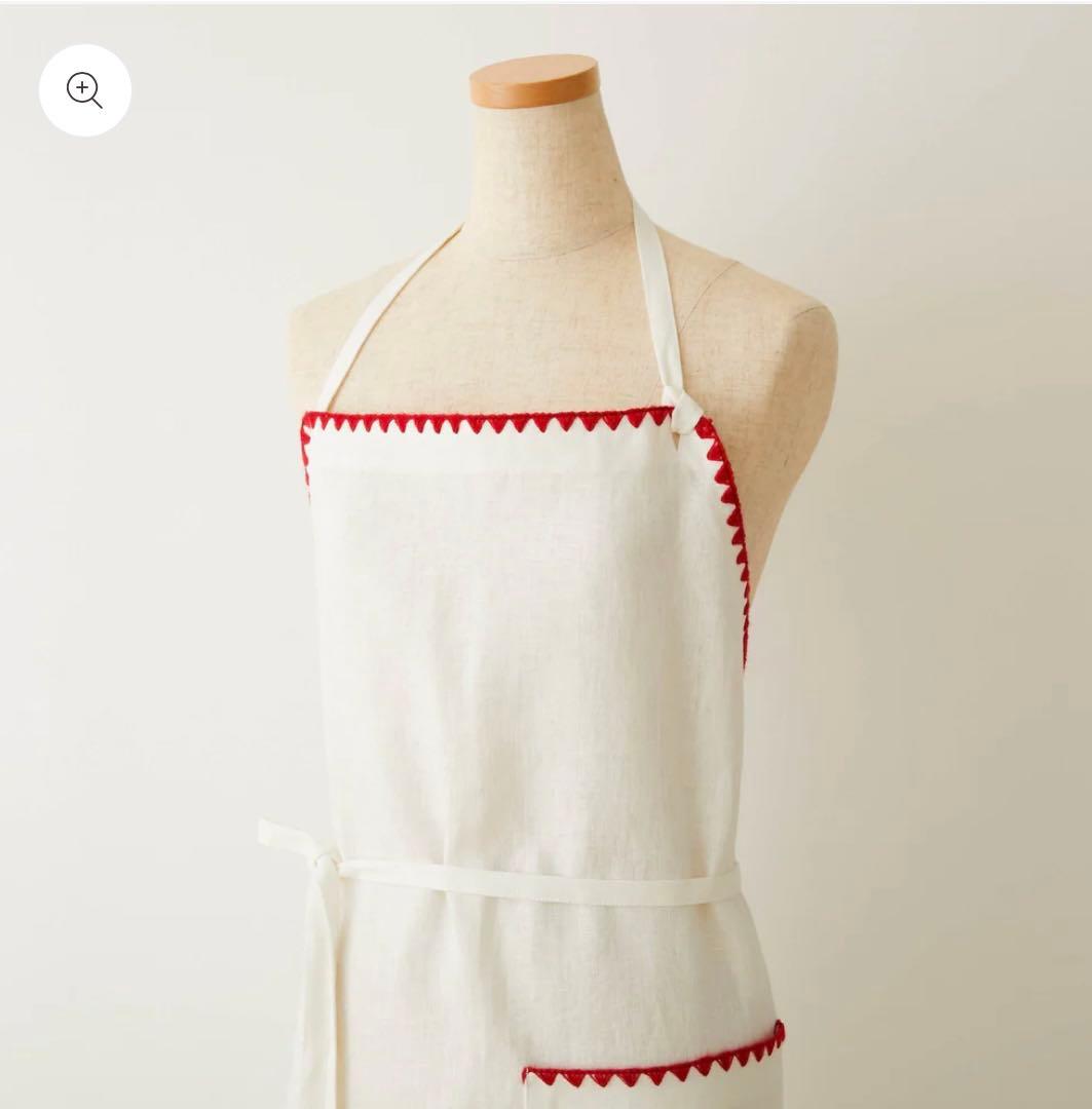 新品✨タキマキ エプロン TKMK TAKIMAKI 滝沢眞紀子 クロス 白