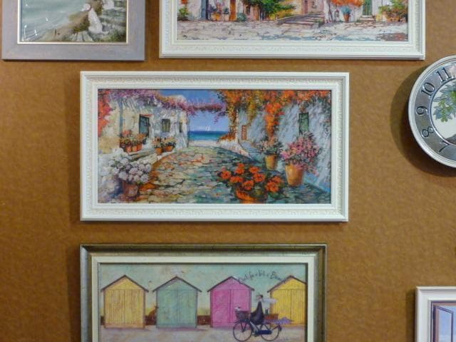 蘭丸★[ピアツェッタ メディテラネア]★絵　海　花　イタリア